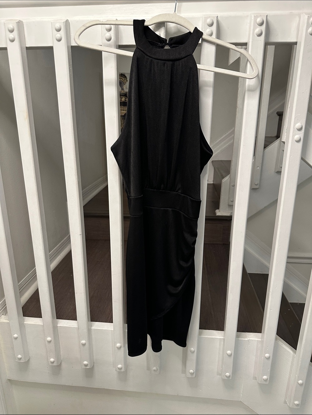 Dynamite Black Midi Halter Dress